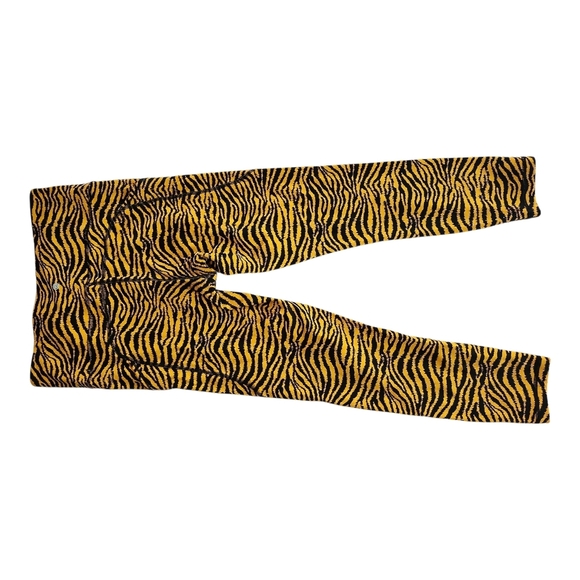 CRZ Yoga Tiger Print Leggings Size L (12) High Rise Stretch Workout Pants - Picture 2 of 6
